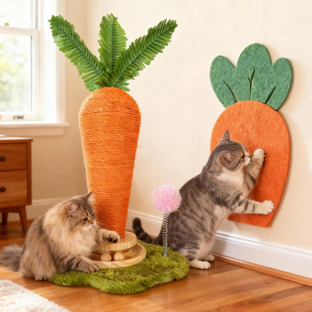 Nets Tribe installation facile carotte-chat, montage flexible et rapide.