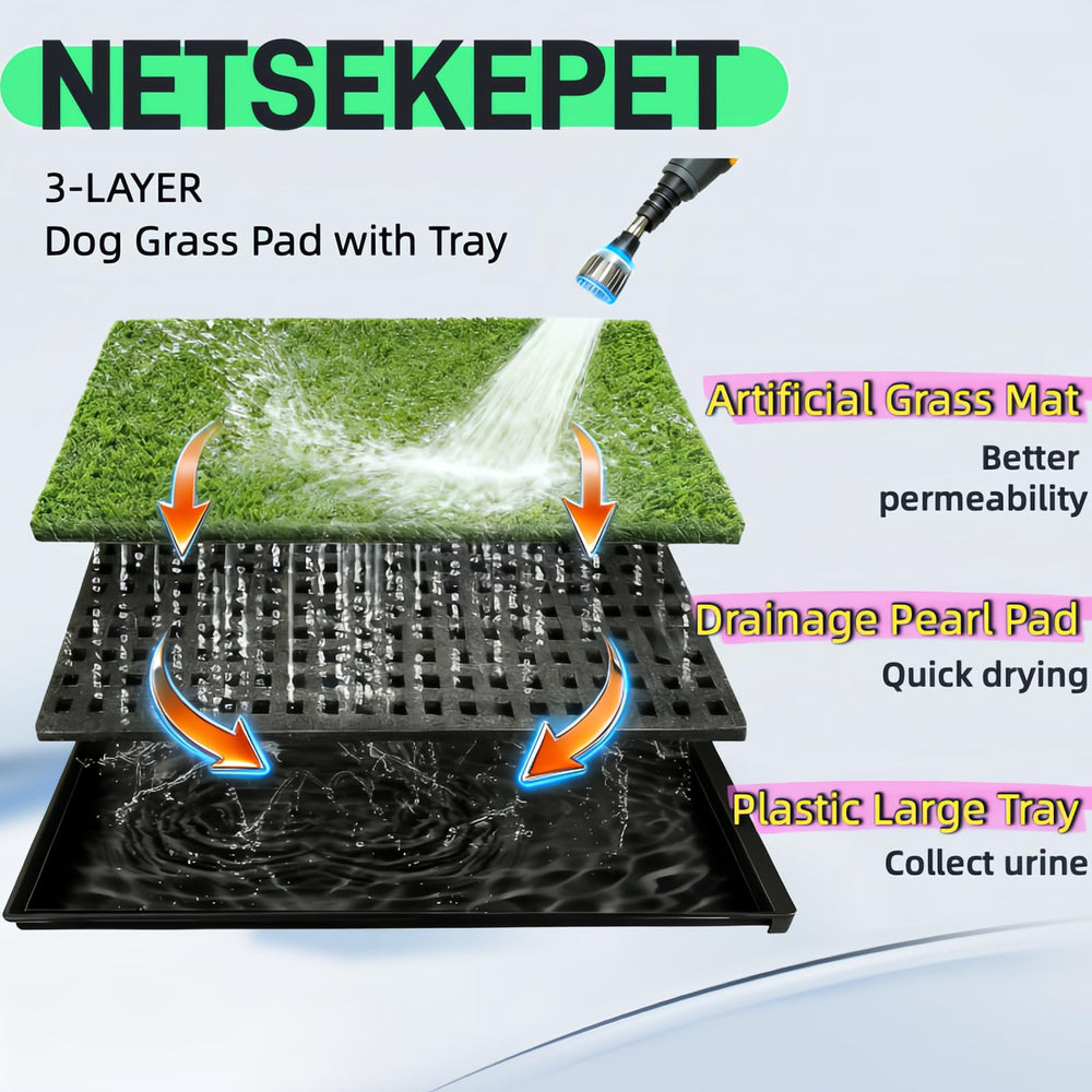 NETSEKEPET tapis herbe artificielle, confort pour chiens de toutes tailles
