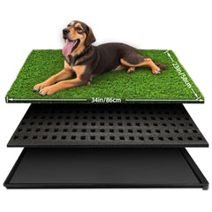 NETSEKEPET tapis herbe pour chiens avec bac, zone d'apprentissage pratique