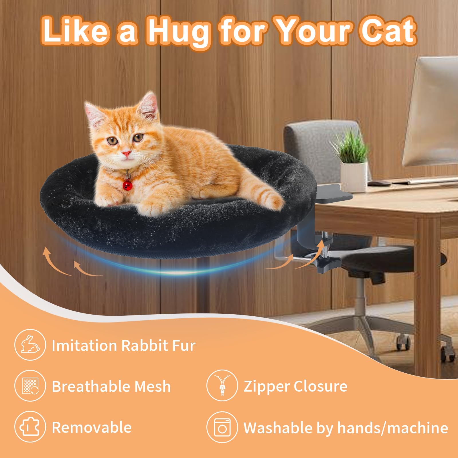 Design MEOW NEVESYKCUL avec icône chat, touche ludique sur le bureau.