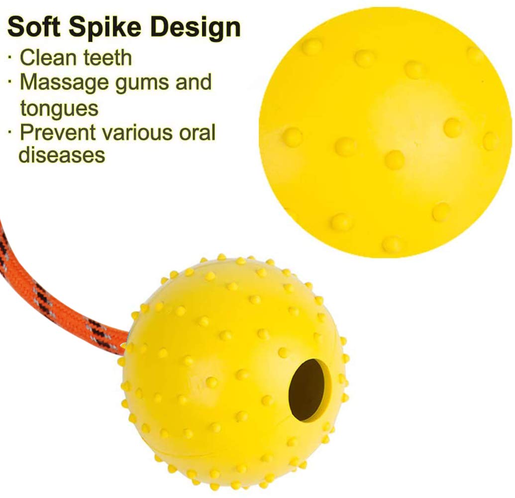 Balle Nevperish en caoutchouc naturel, texture durable pour des jeux prolongés.