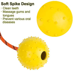 Balle Nevperish en caoutchouc naturel, texture durable pour des jeux prolongés.
