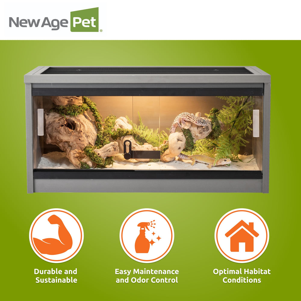 New Age Pet ECOFLEX 24 compatibilité lampes UV et chaleur sur le dessus