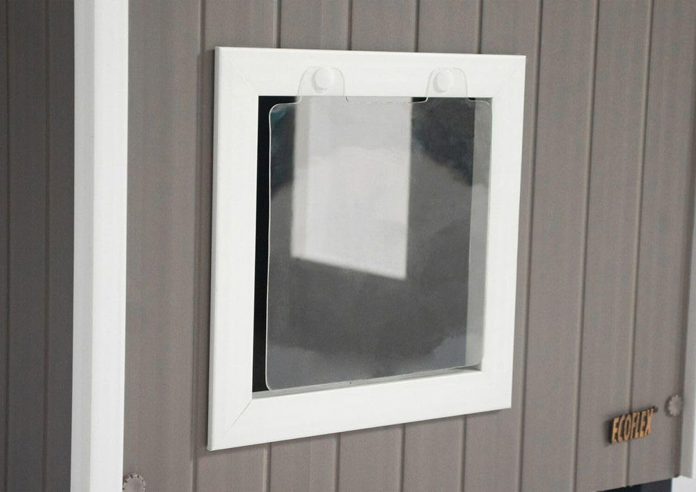 New Age Pet ECOFLEX résistance eau et odeurs: abri durable en extérieur.