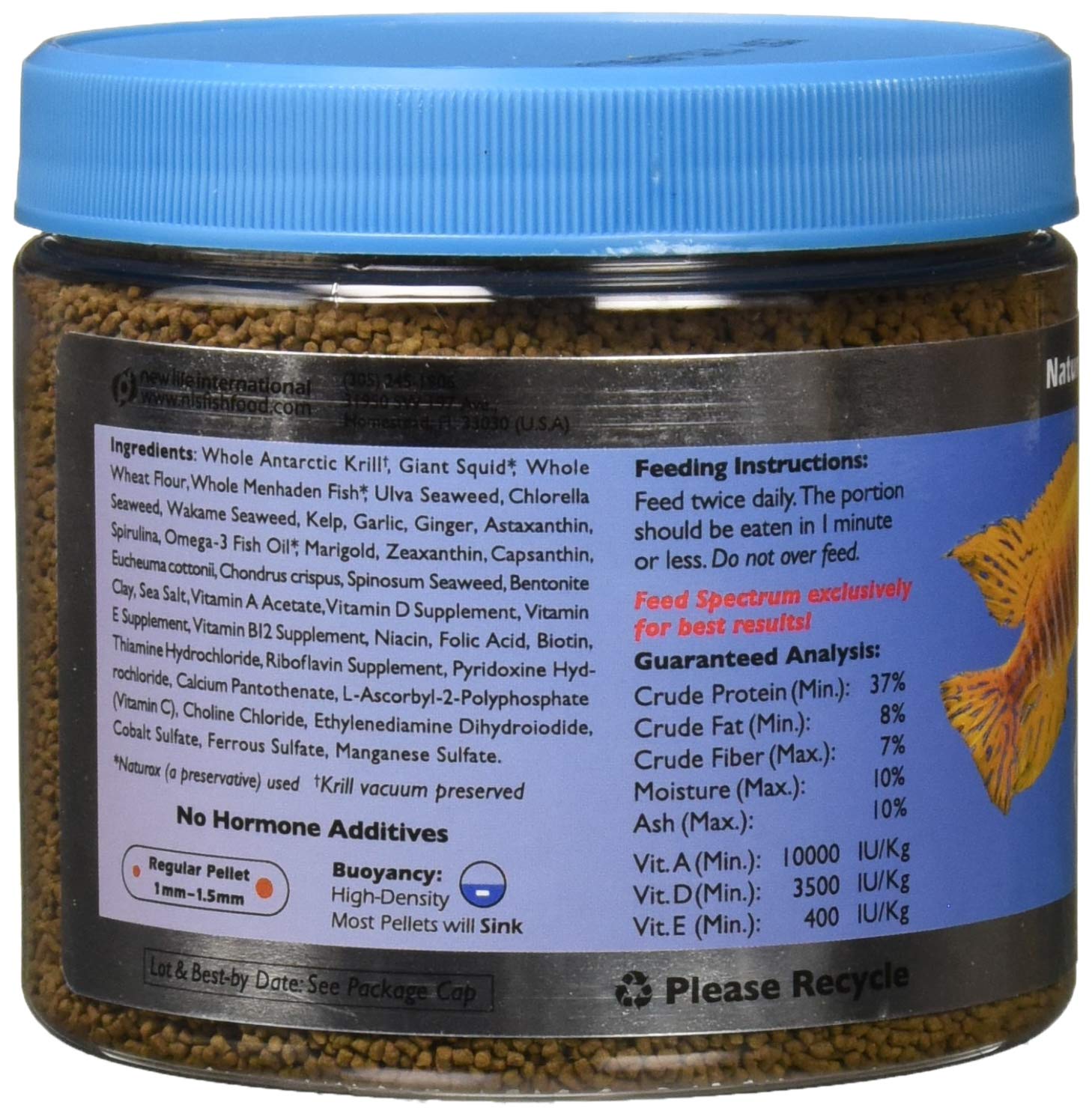 Naturox Cichlid – ail et gingembre pour arômes et éventuel soutien quotidien