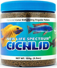 New Life Spectrum Naturox Series Cichlid Formula, granulés coulants 1mm pour une alimentation complète et pratique.