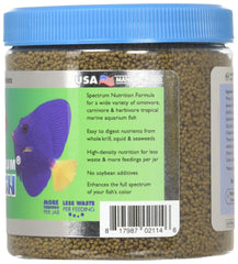 New Life Spectrum Naturox Marine Formula, emballage 150 g, pratique pour nourrir vos poissons.