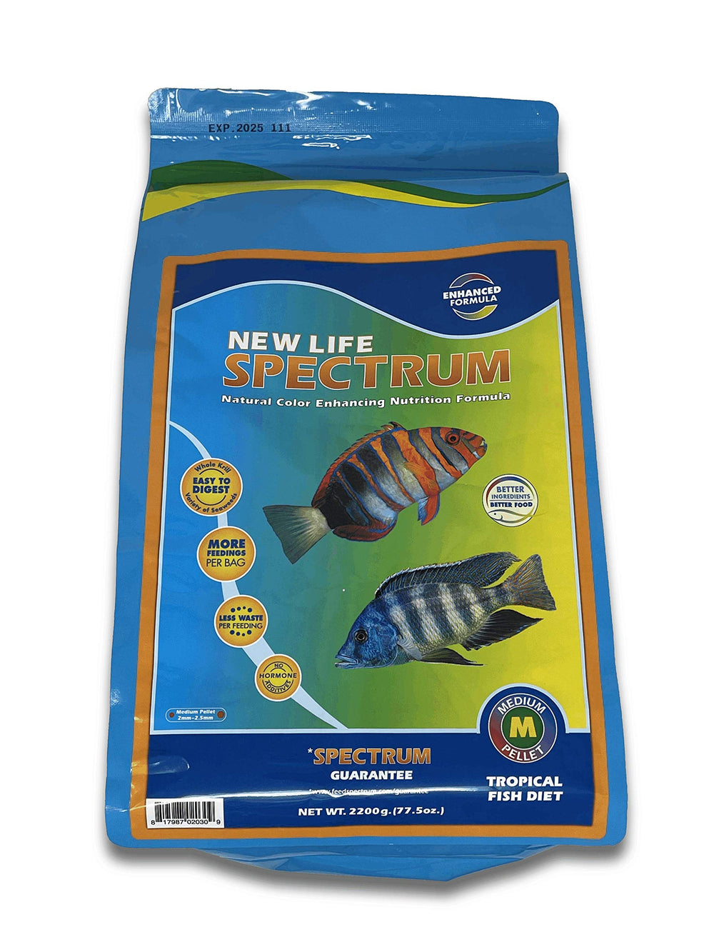 New Life Spectrum Spectrum Format Moyen 2200g, nourrissage précis pour poissons d'aquarium