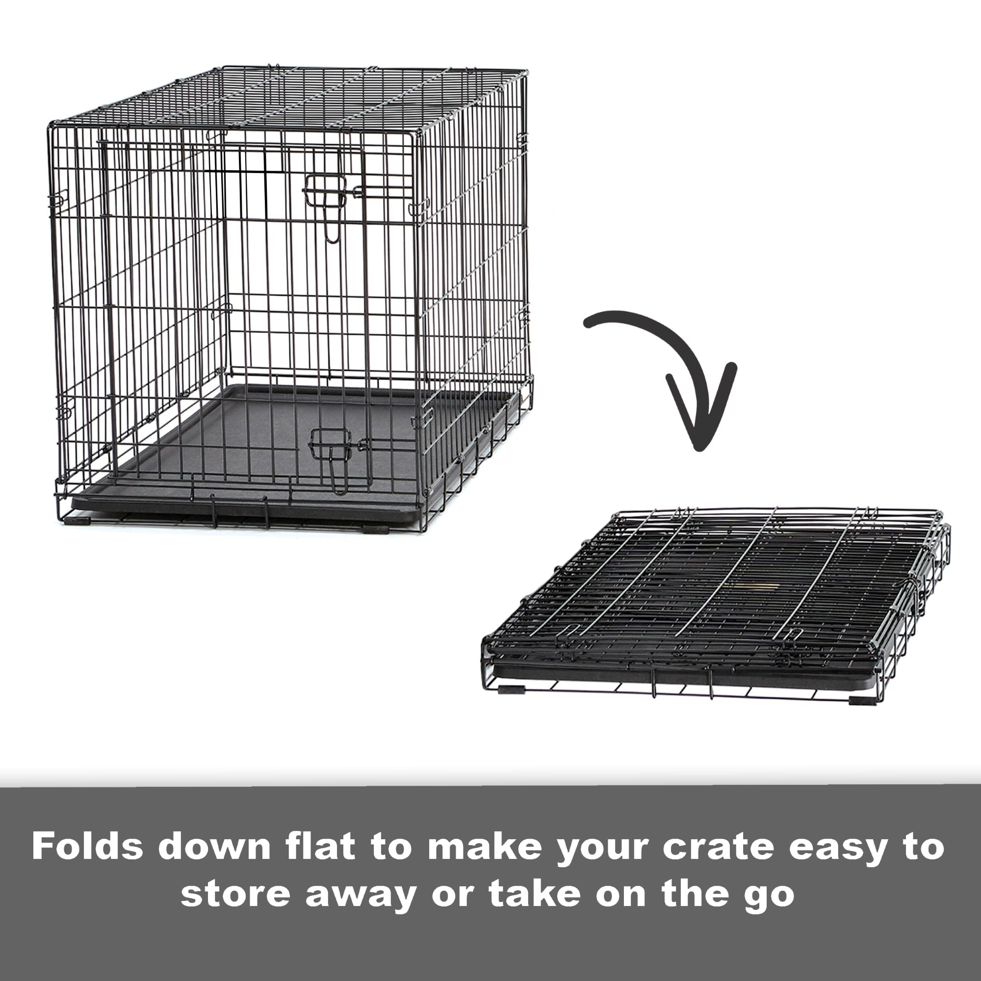 New World Cage-chien assemblage sans outil, montage rapide et simple.