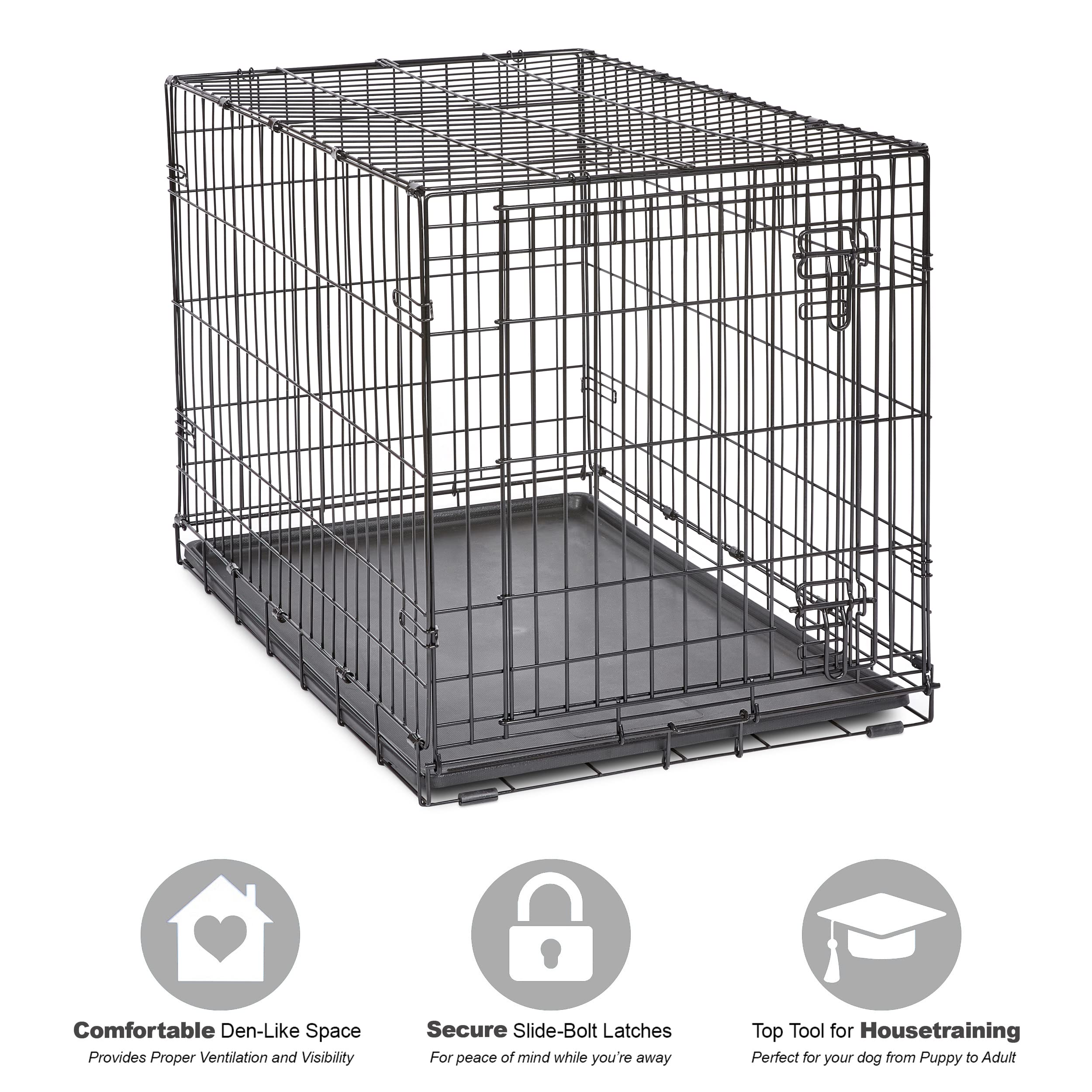 New World crate chien 36po poignee portable facilite le transport