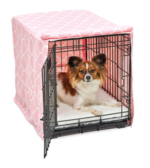 New World housse rose design pour caisse chien, confort et style.
