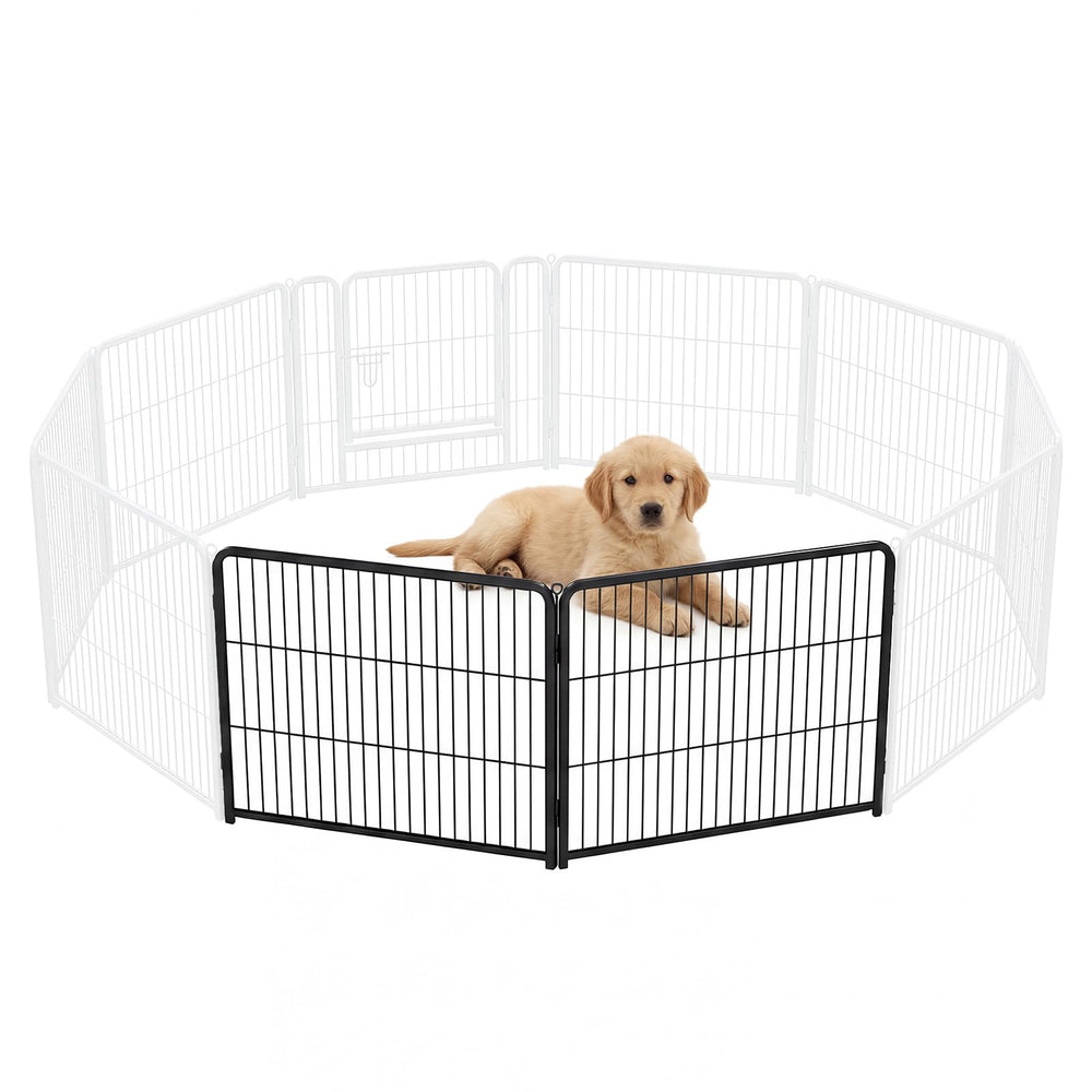 Parc NEWBULIG pour chien intérieur 24 pouces, 2 panneaux, espace sûr.