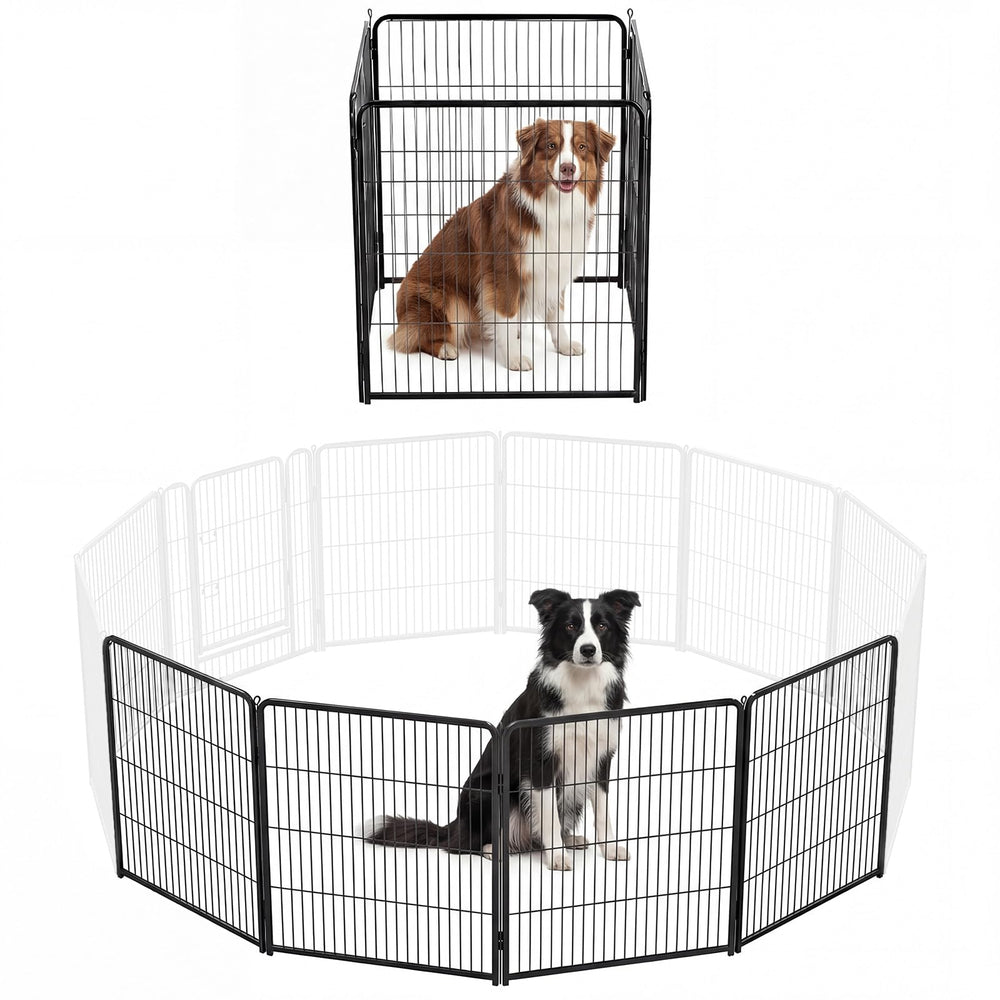 NEWBULIG Enclos chien interieur 32 pouces securite et espace de jeu.