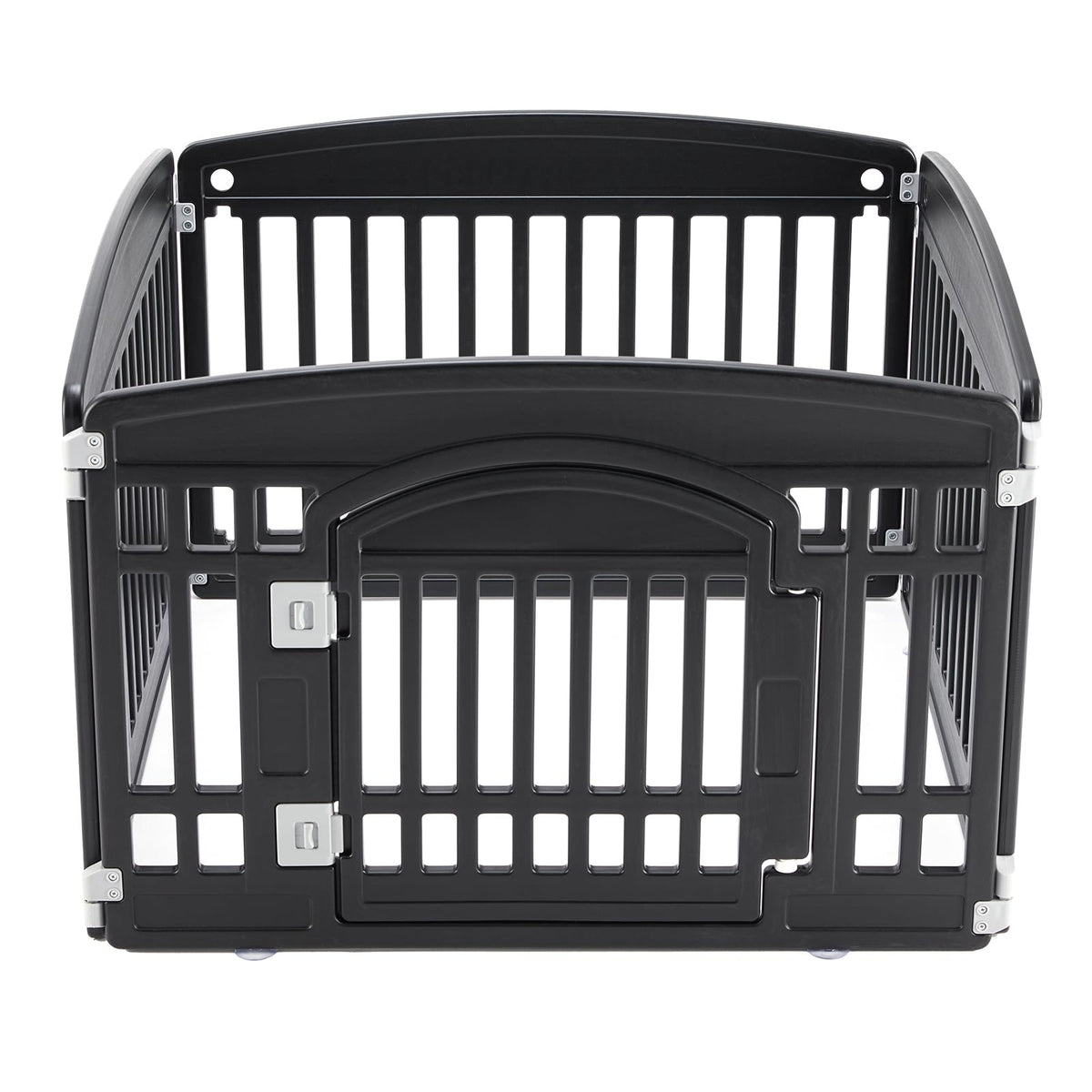 NEWBULIG Parc chien 4 panneaux intérieur, espace sûr pour jeu et repos.