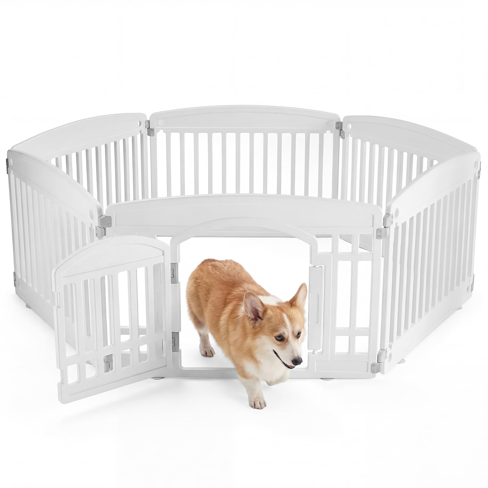 NEWBULIG parc-chien-6-panneaux-24po – espace de jeu sûr