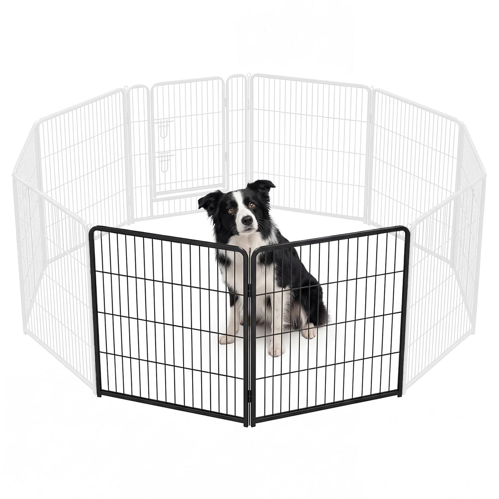 NEWBULIG parc-chien interieur 32p 2-panneaux: espace sécurisé pour votre chien.