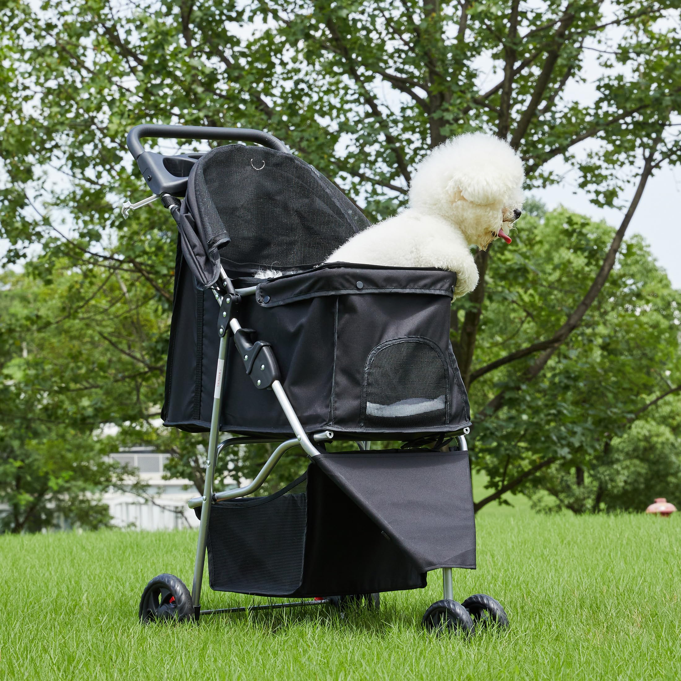 Poussette NEWBULIG confort douillet, rembourrage doux pour sorties quotidiennes.