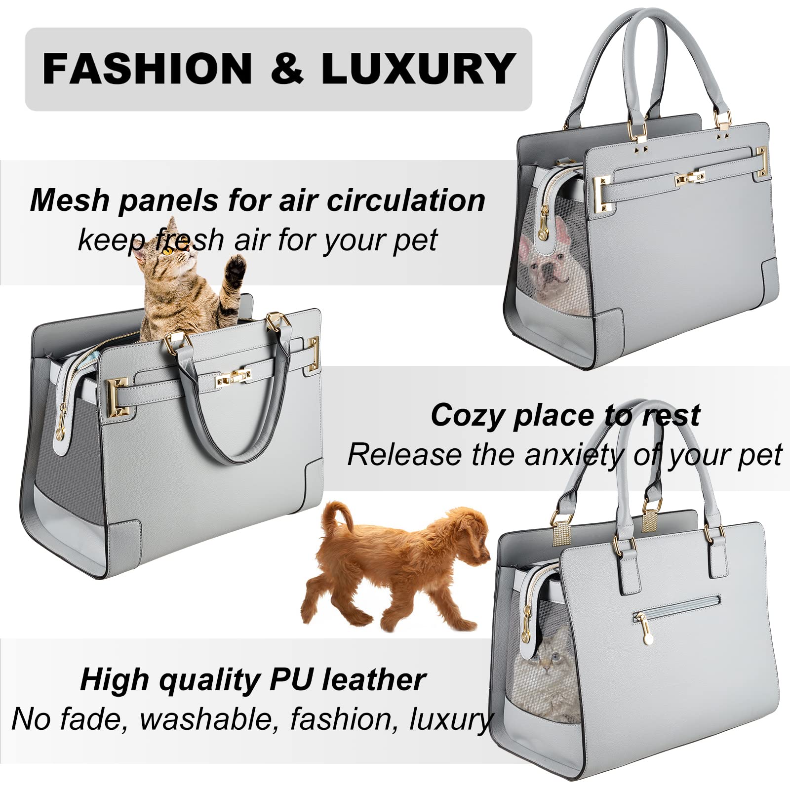 Le sac-chien NewEle ventilation mesh assure une bonne aération et sécurité.