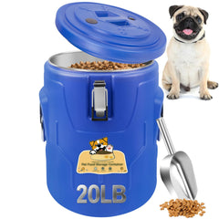 Newget conteneur-nourriture-chien-20lb-acier-inox: stockage propre et durable.