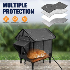 Newget materiaux-impermeables-maison-chat: résistance à la pluie et au vent.