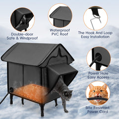 Newget tapis-chauffant-chat: chaleur douce pour des siestes réconfortantes.