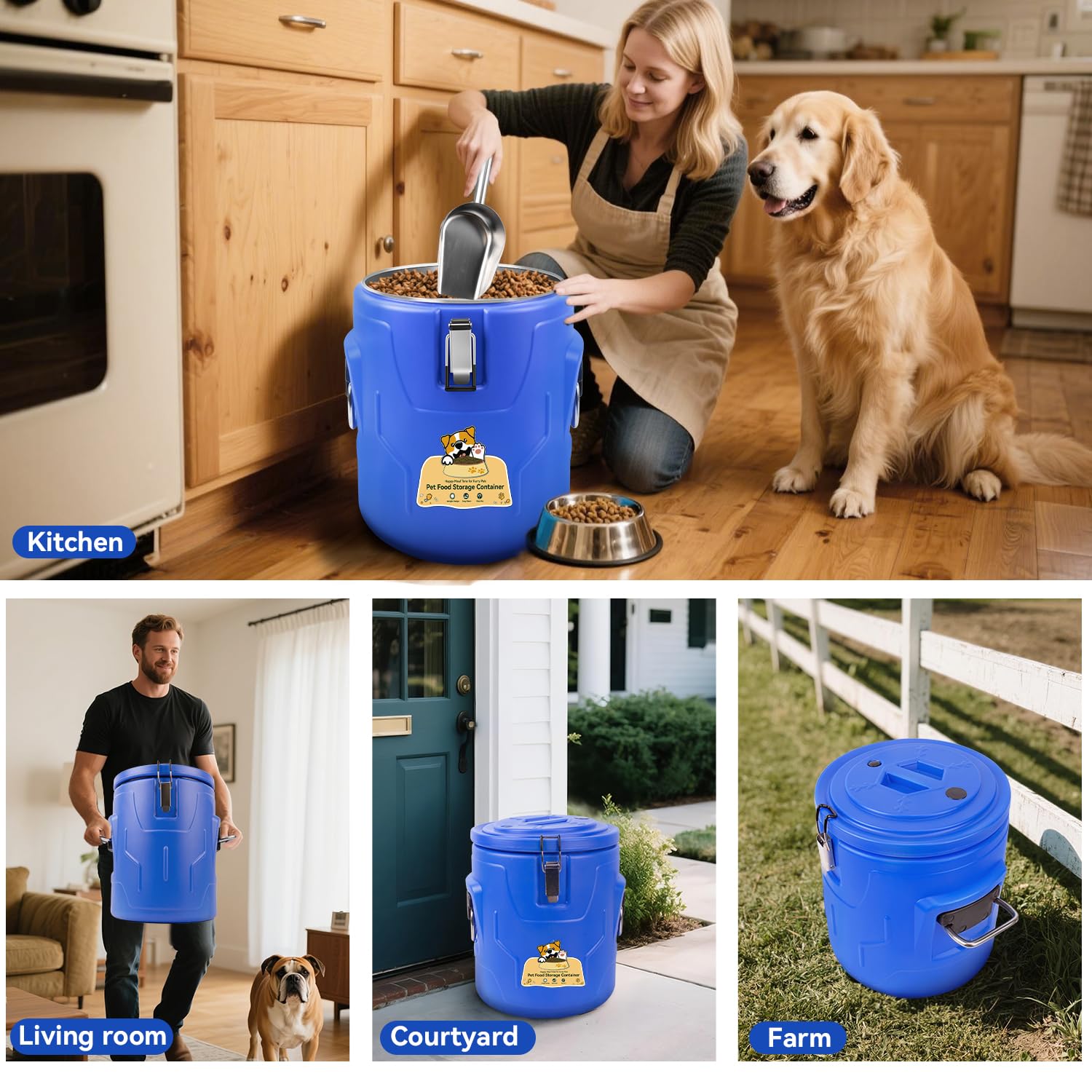 Newget utilisations divers aliments pour pets: convient pour croquettes, riz et friandises.