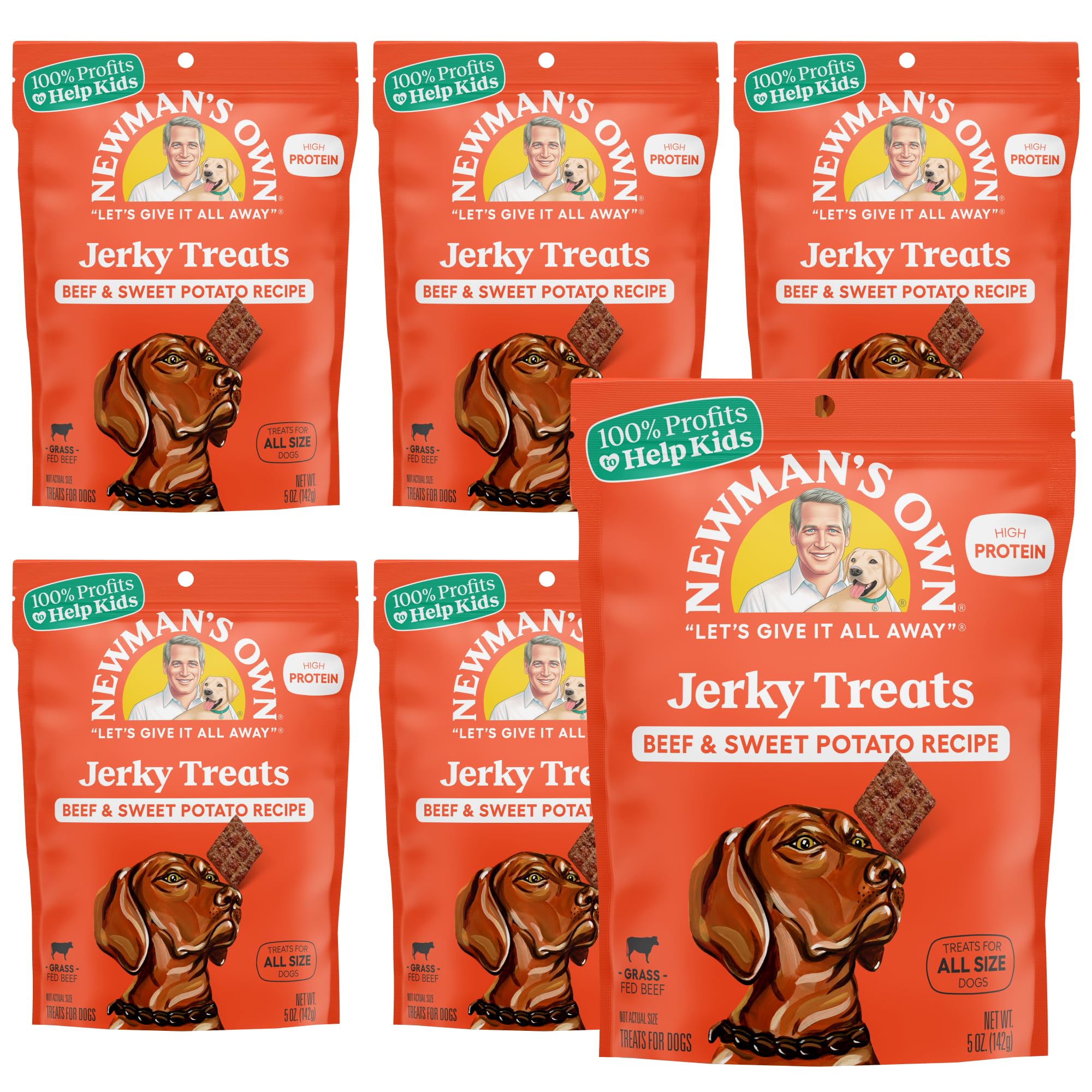 Friandise Newman's Own boeuf et patate douce, texture tendre pour chien