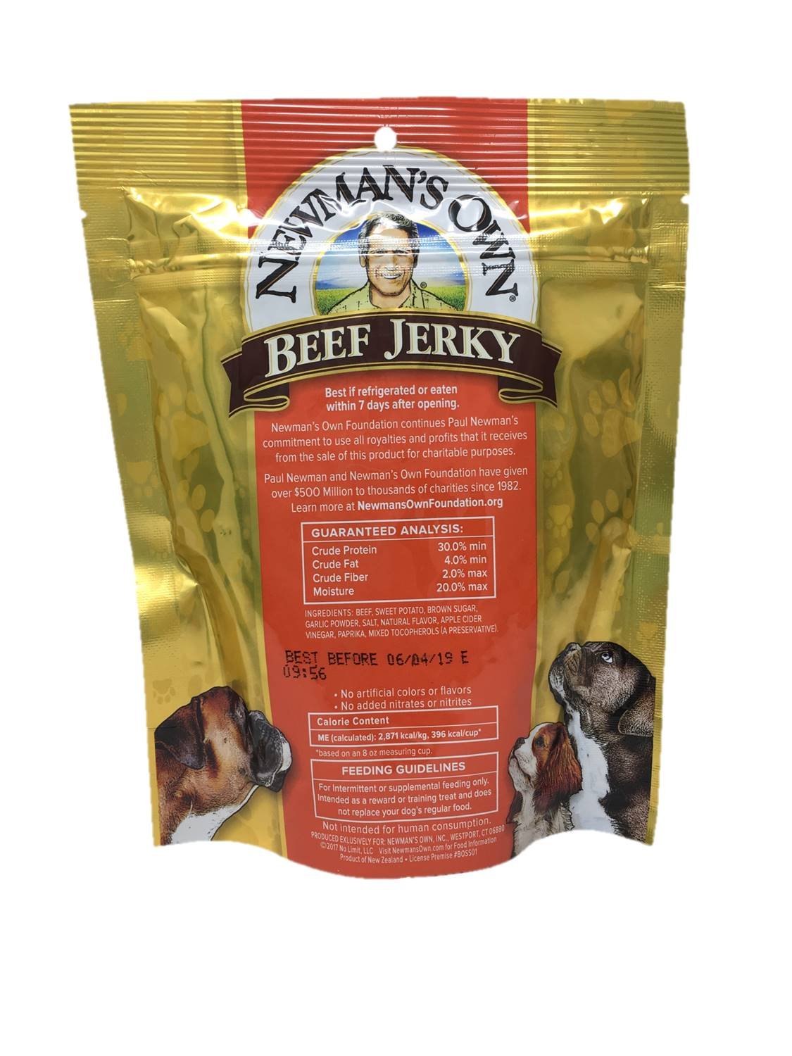 Newman's Own Friandises Boeuf Seche – sans nitrates ni nitrites ajoutés