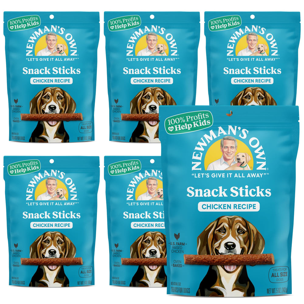 Newman's Own sticks poulet — texture tendre idéale pour récompenser lors de l entraînement.