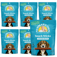 Newman's Own sticks poulet — texture tendre idéale pour récompenser lors de l entraînement.