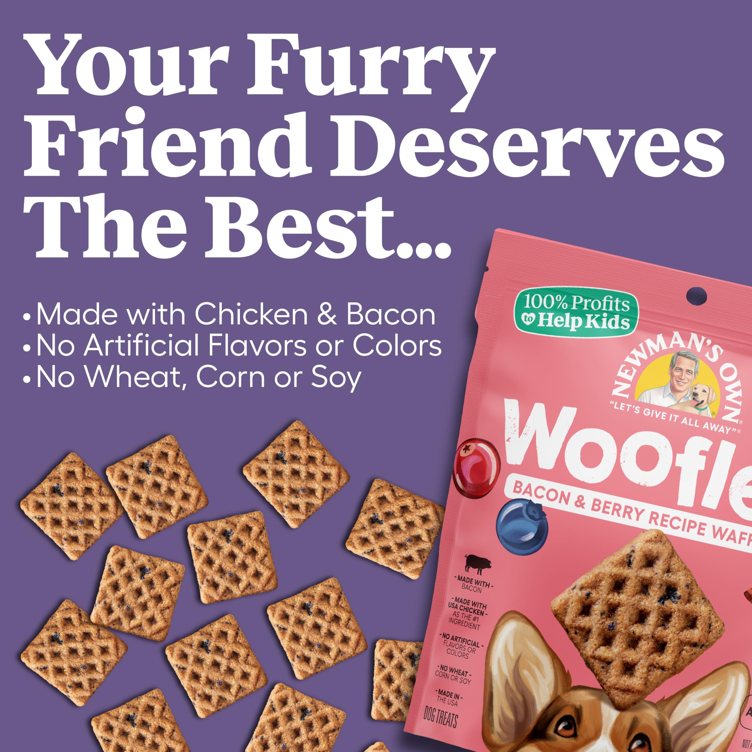 Newman's Own Woofles portions faciles à casser pour chiens