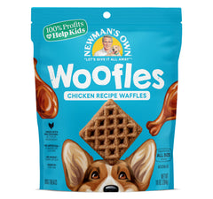 Newman's Own Woofles gaufres au poulet, récompense idéale pour l'entraînement.