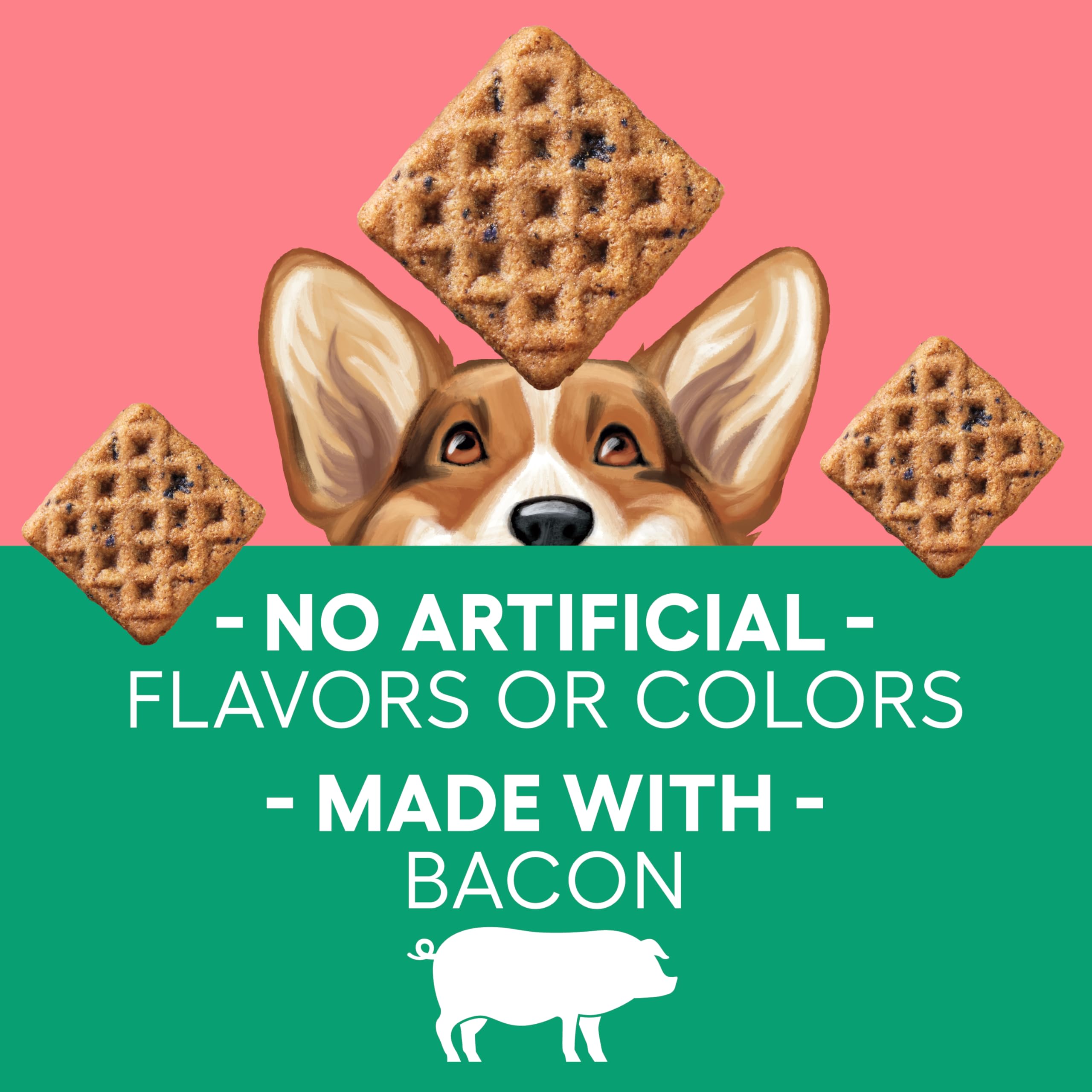Newman's Own Woofles texture moelleuse: friandise semi-douce pour chiens actifs.