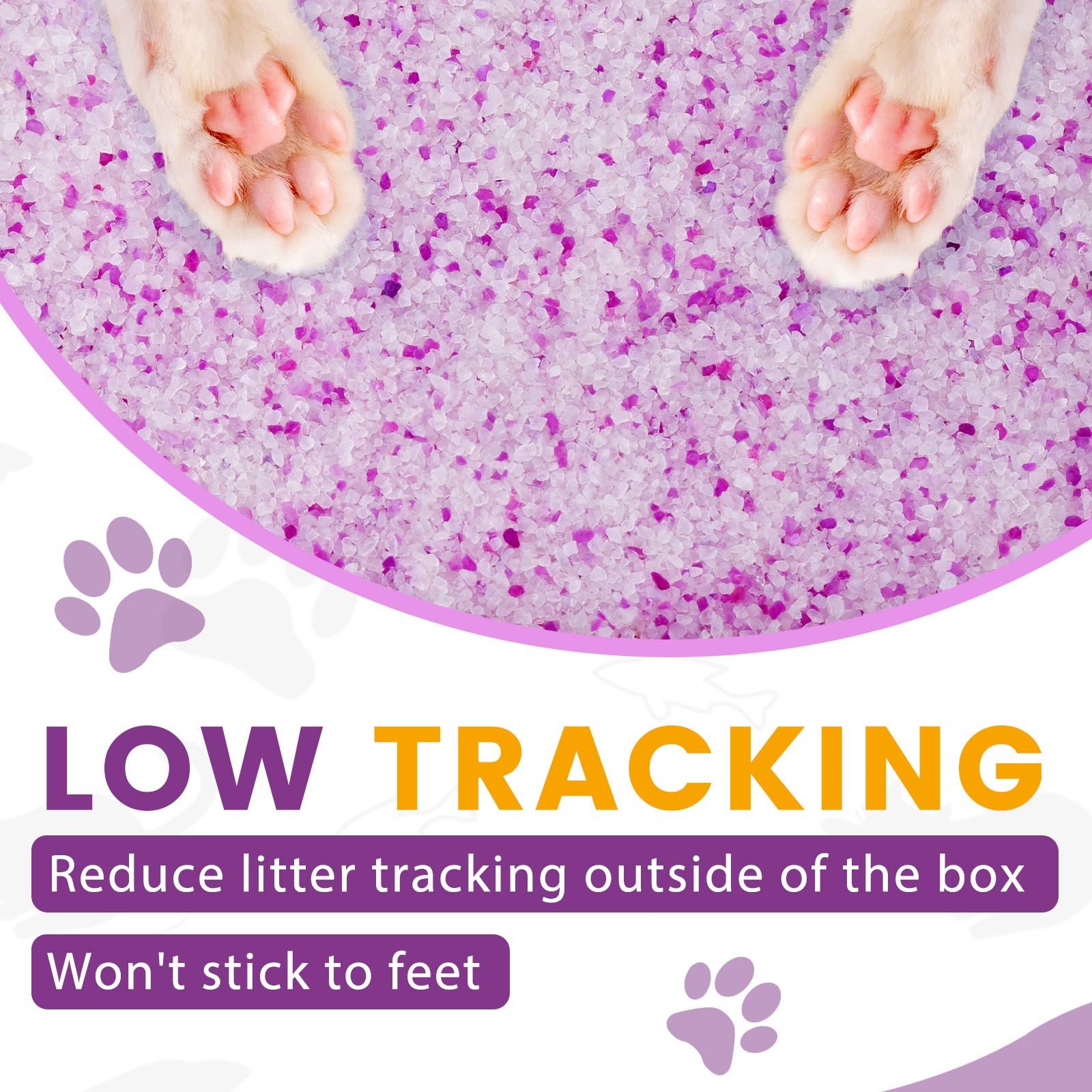 NEWORD Cristaux Litière Chat – paquet double 7 lb pour utilisation prolongée.