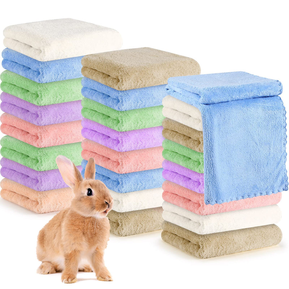 Newwiee couverture fleece pour cobaye, ensemble 24 pièces, surface douce et durable pour la cage