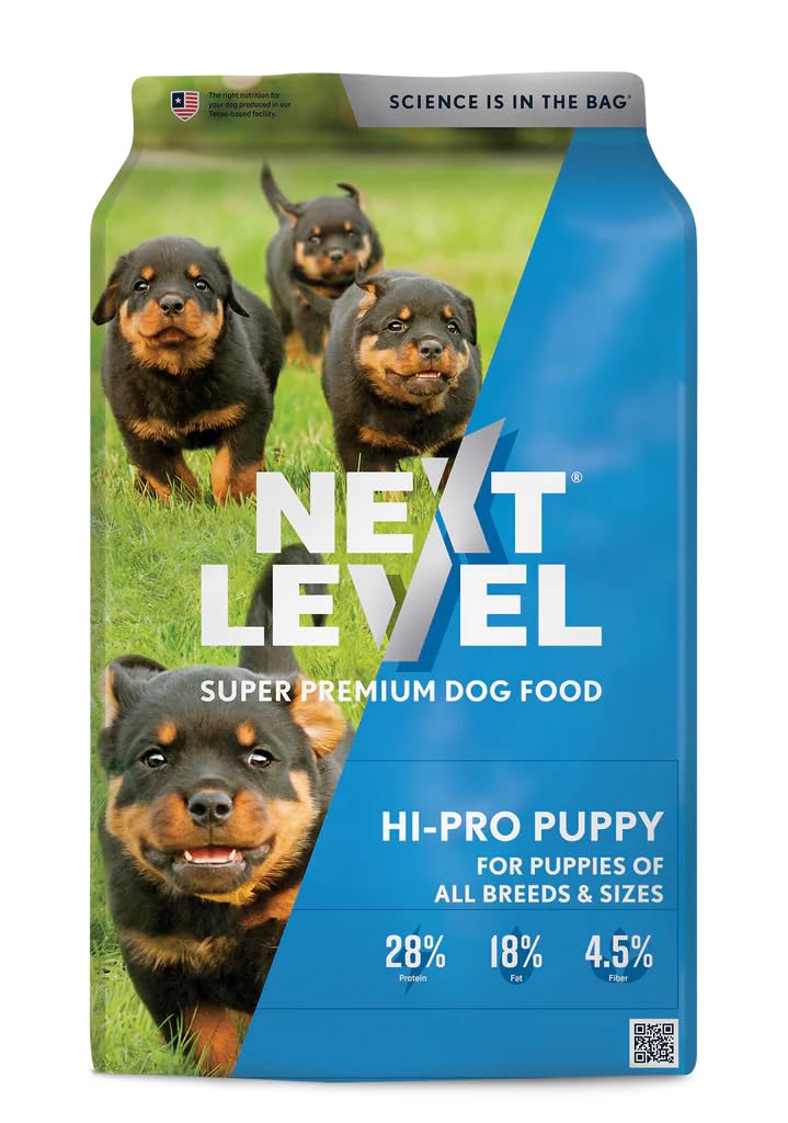 Next Level HI-PRO Puppy : sac fermé pour une conservation optimale.