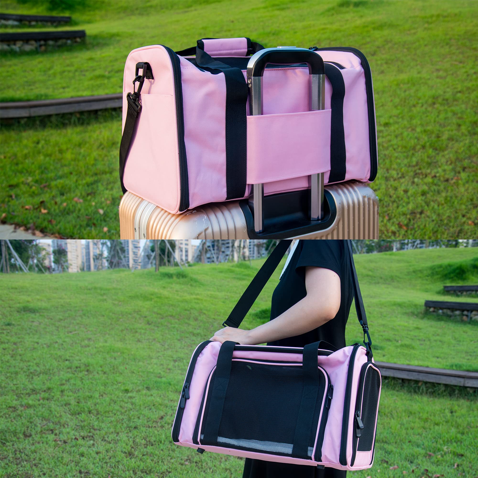 NextFri porteur rose pliable et facile à ranger.