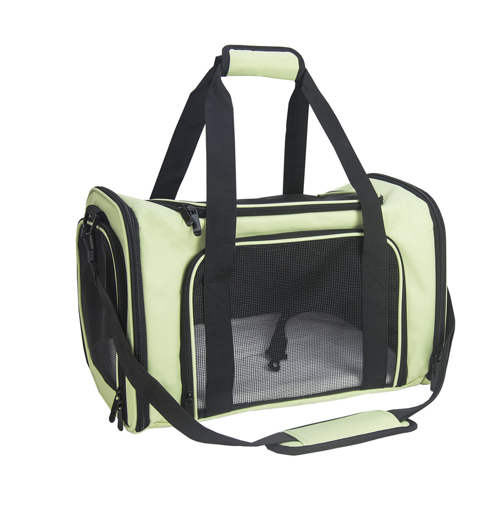 NextFri sac de transport doux pour chat et chien grande verte, pratique et spacieux.
