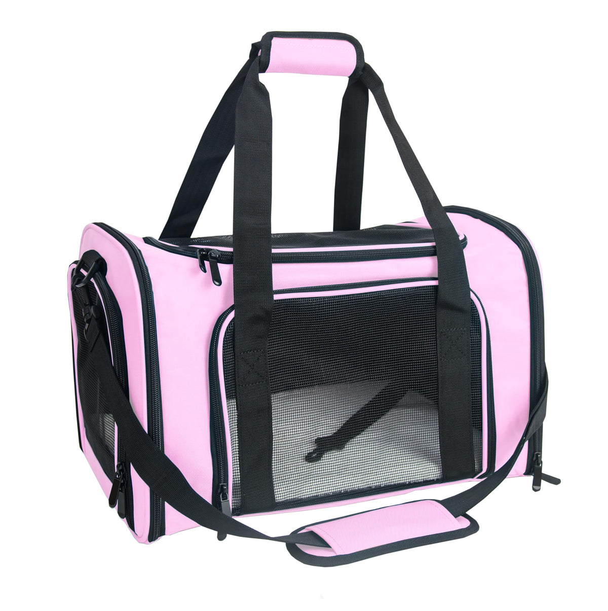 NextFri transport souple pour chaton en rose, confort et sécurité lors des voyages.