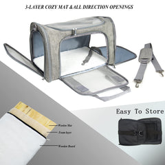 NextFri transport souple gris, porte latérale pour ventilation.