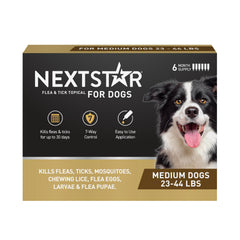 NEXTSTAR flacon-topique protégeant le chien contre puces et tiques.