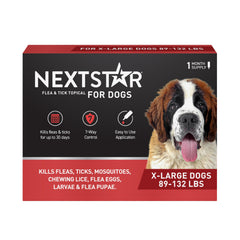 NEXTSTAR: prévention puces et tiques pour chien, protection mensuelle efficace.