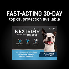 NEXTSTAR protection sept voies contre puces et tiques pour chien.