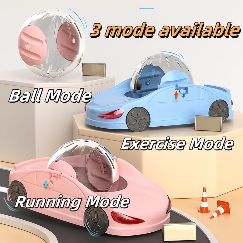 Nicerice voiture pour hamster, nettoyage facile grâce au matériau étanche et démontage rapide.