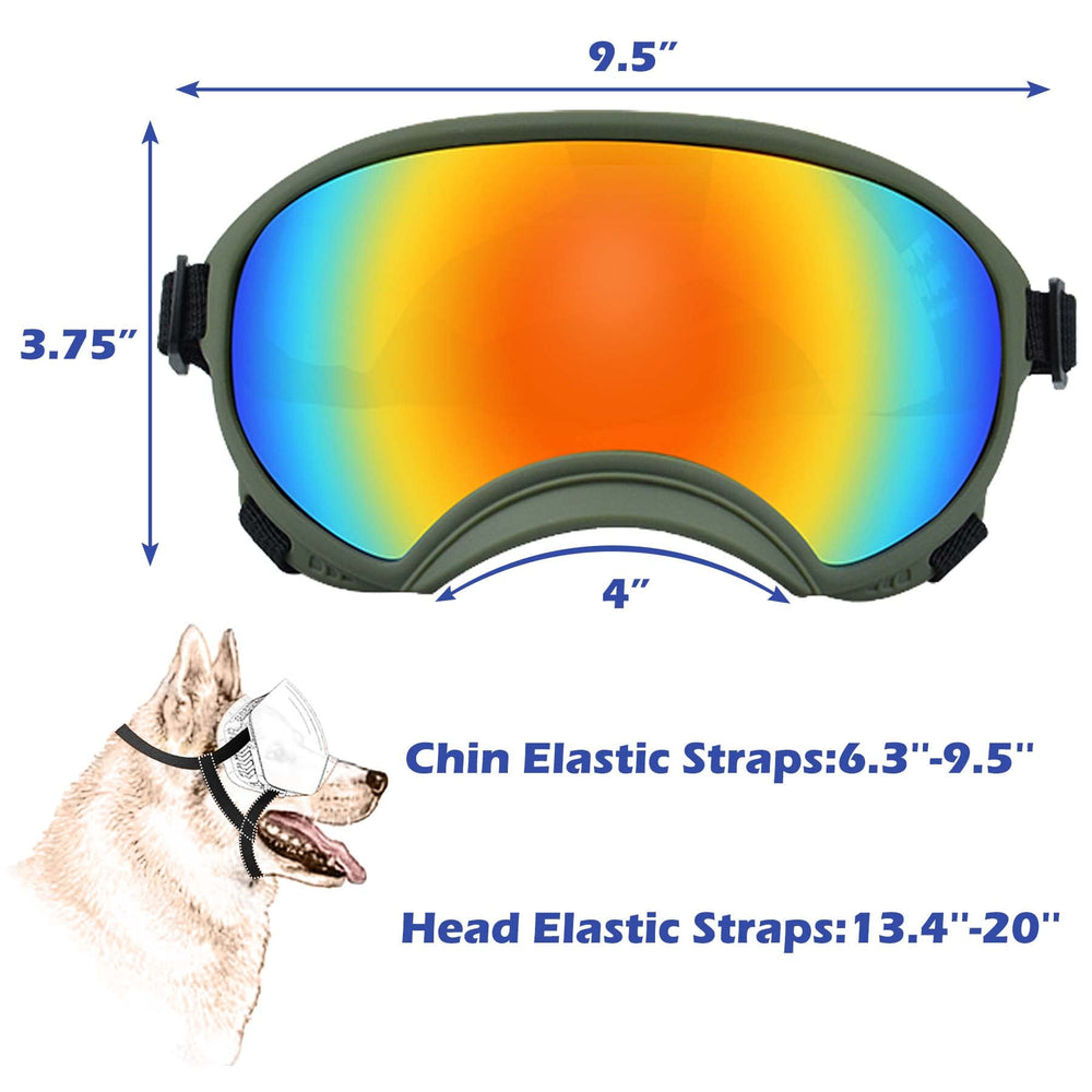 Lunettes NICERINC PET pour chien grand – protection UV efficace.