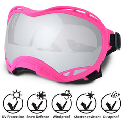 NICERINC PET lunettes chien avec lanière réglable pour ajustement sûr.