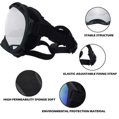 NICERINC PET lunettes chien lentilles HD et cadre TPU léger.