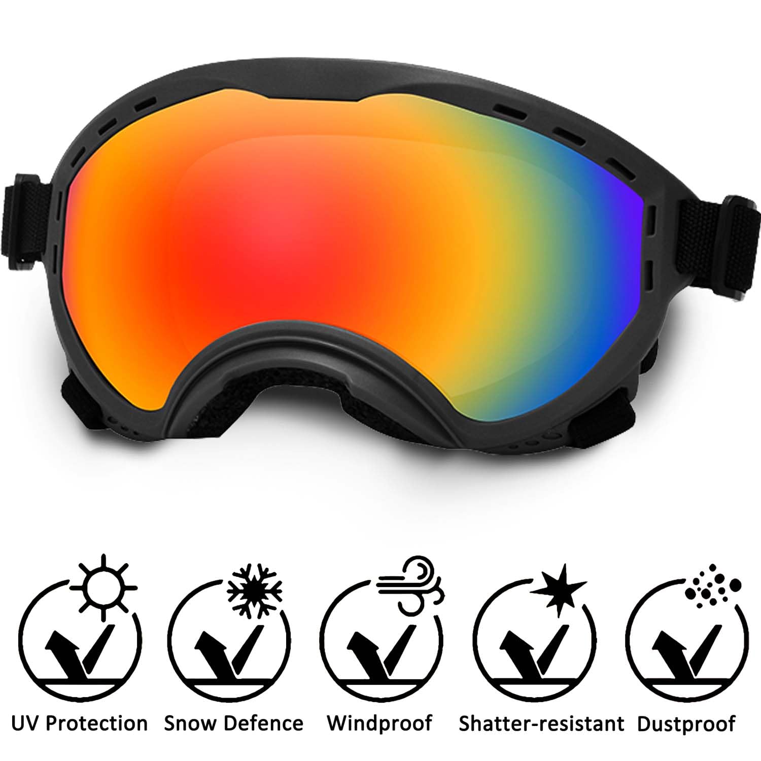 Lunettes NICERINC PET, mousse intérieure douce pour un port confortable.