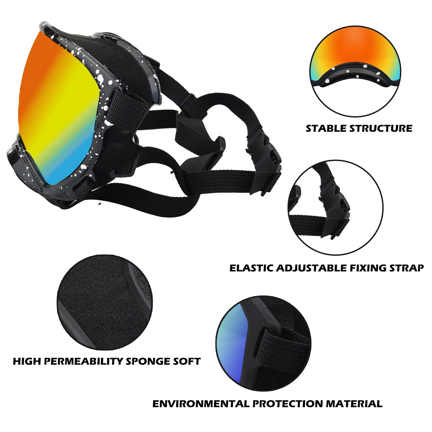 Cadre TPU souple NICERINC PET pour un confort durable lors des sorties.