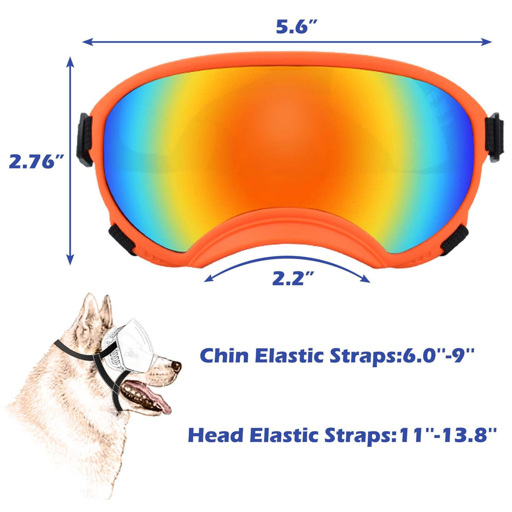 Protection UV NICERINC PET pour chien moyen lors de journées ensoleillées et venteuses.